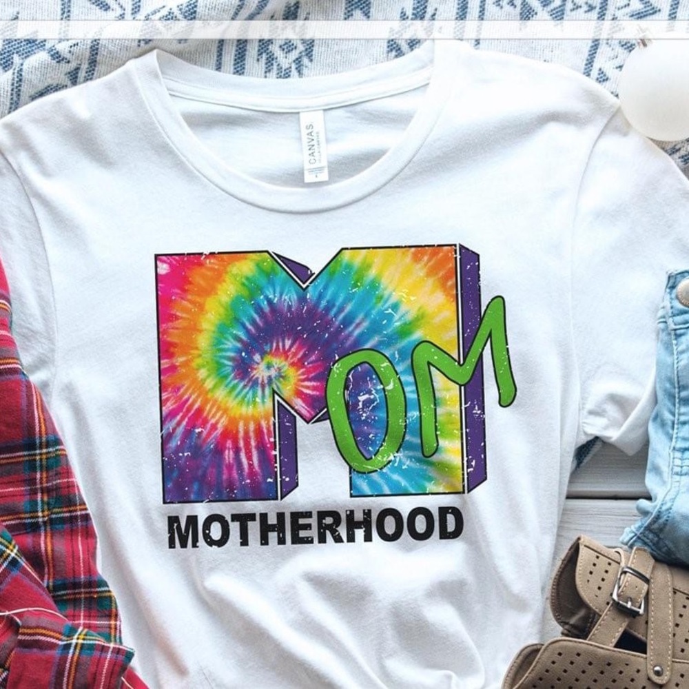 MTV Mom Tie Dye Motherhood Graphic Tee